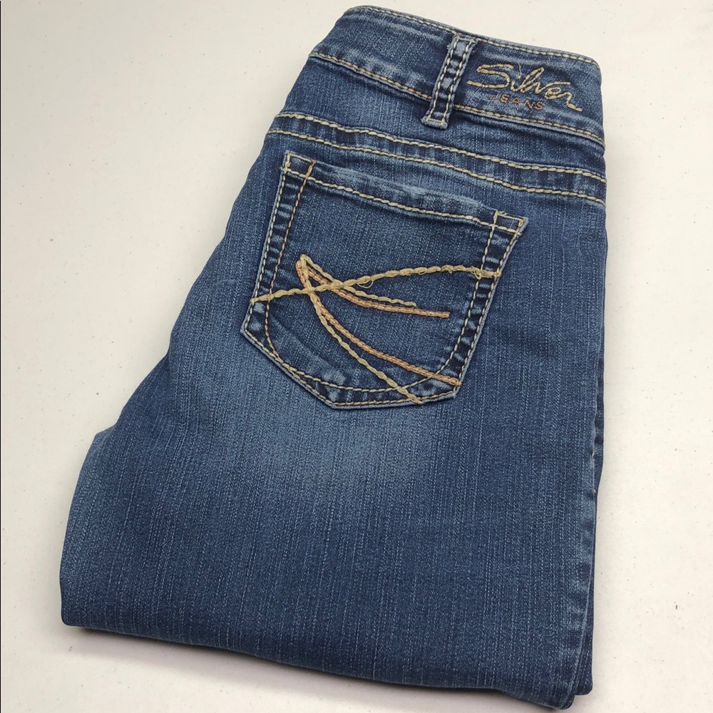 RETRO SILVER SUKI CAPRI JEANS 31x27 ⭐️